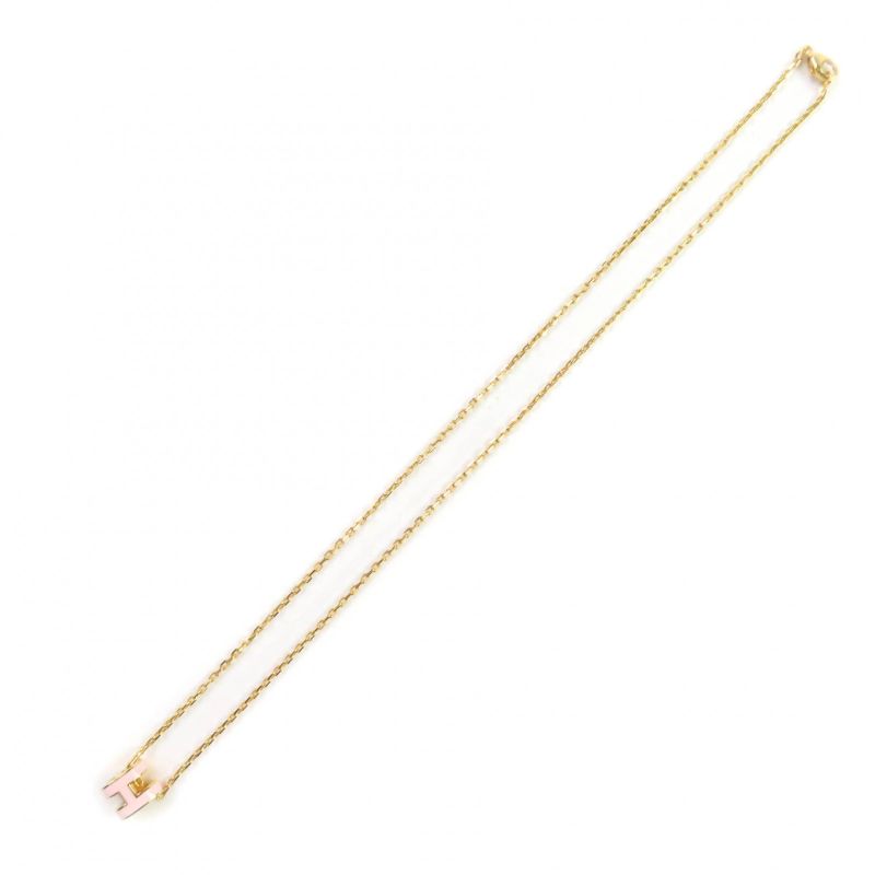 Hermes Pop H MINI Pop H MINI March 2024 Purchase Hpendant Necklace Gold Pink