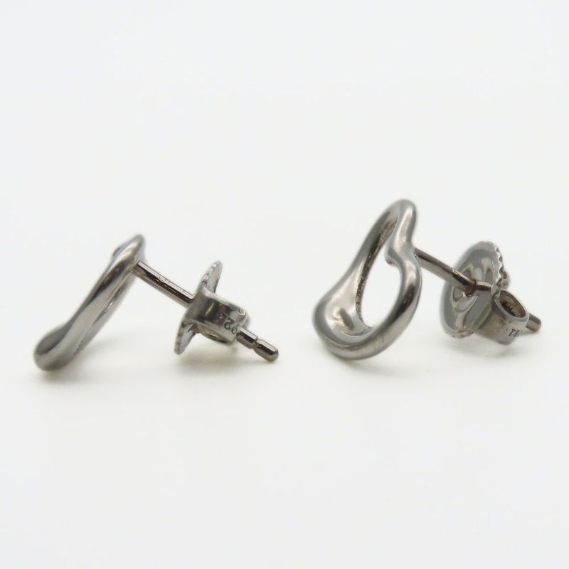 Tiffany & Co Earrings Open Heart 925 Silver Approx 1.7g Silver Elsa Peretti