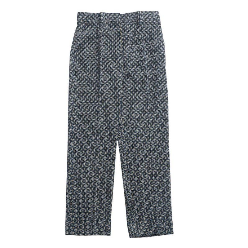 Prada Pants Size 38S Stretch Full Pattern Center Press Roll Up 20250218 Ra3425