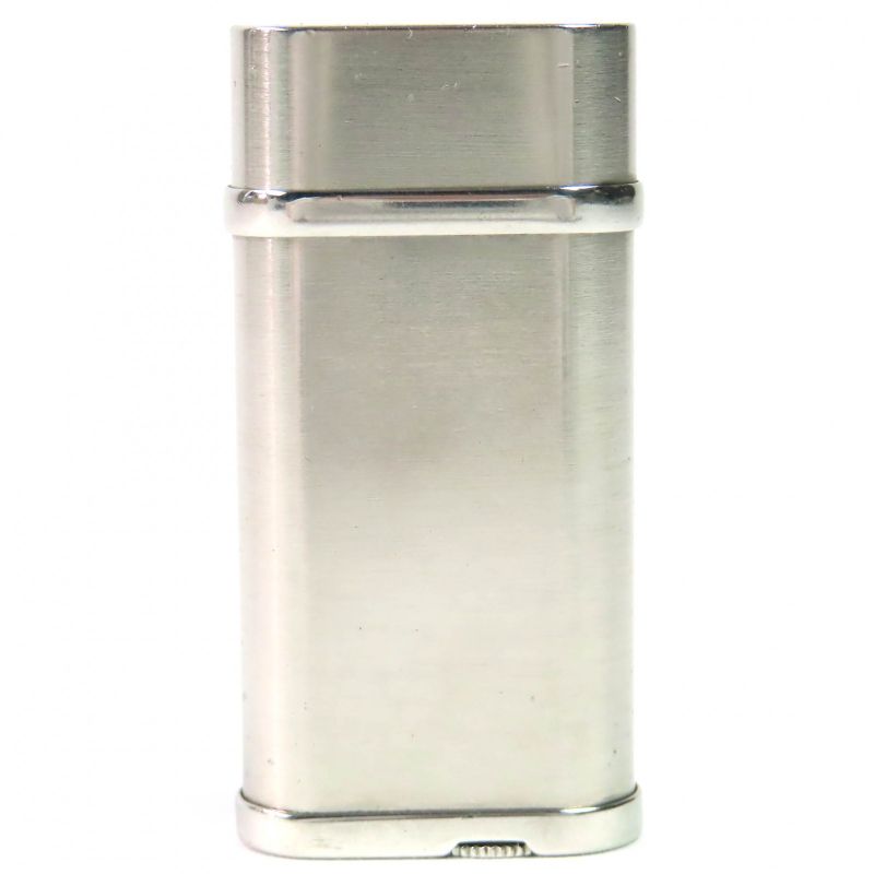 Cartier Godron Hairline Logo Engraved Oval Roller Type Gas Lighter