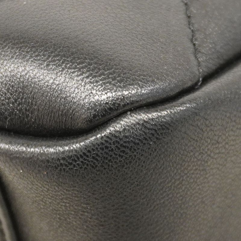 Chanel Shoulder Bag Matelasse Lambskin Black Chien Pan Gold Hardware Women