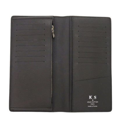 Louis Vuitton Portefeuille Plaza M30501 Taiga Noir Black Long Wallet Black LV