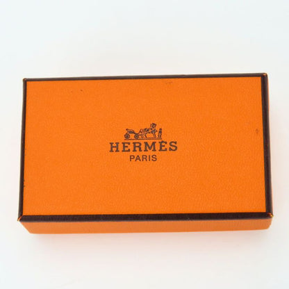 Hermes Earring Emile Metal Yellow Gold Cloisonne Flower Plated Ladies Women