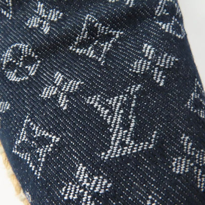 Louis Vuitton Monogram Denim Espadrille Flat Shoes Slip-on Indigo 36 Made In