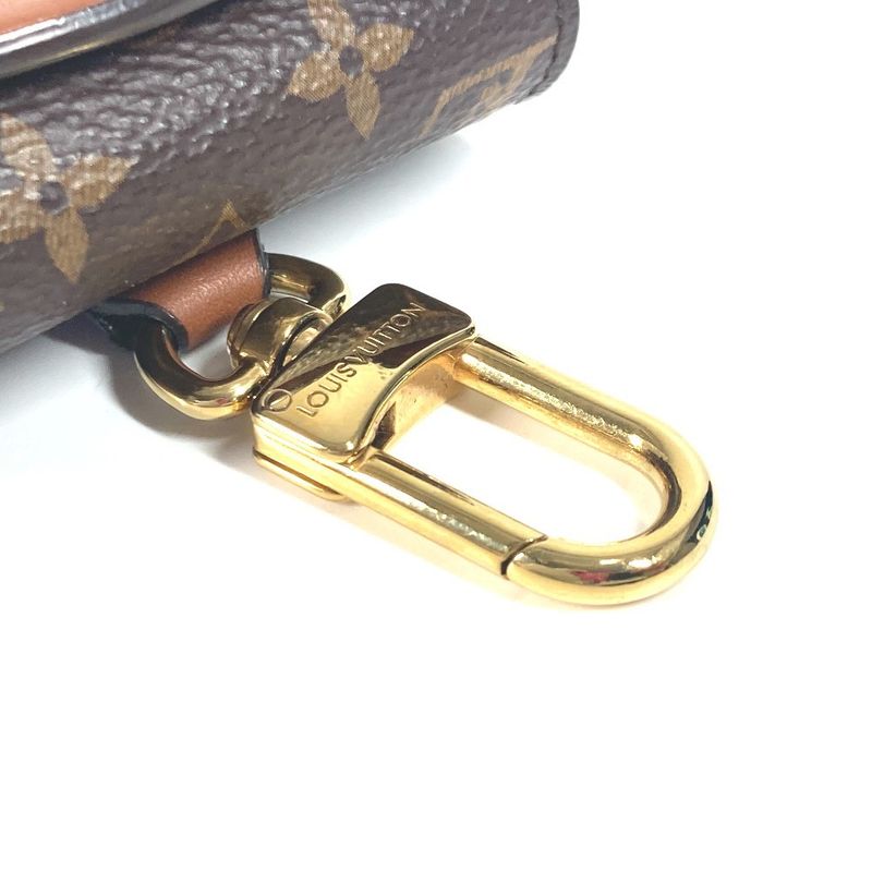 Louis Vuitton Key Holder Earphone Pouch LV Bear M01361 Leather Brown