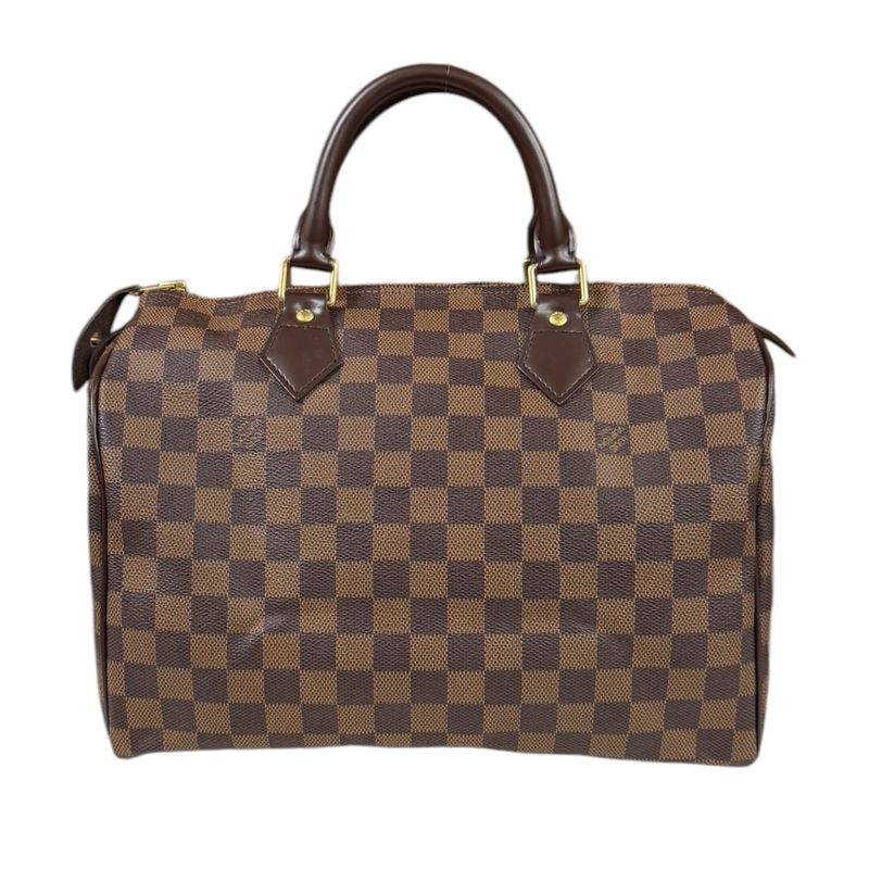 Louis Vuitton Speedy 30 Damier Handbag Damier Canvas N41531 Brown Ladies Louis