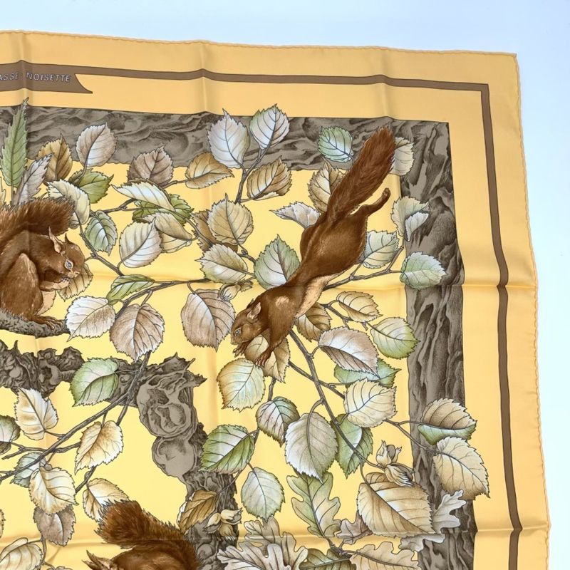 Hermes Carre 90 Silk Scarf Casse Noisette Nutcracker
