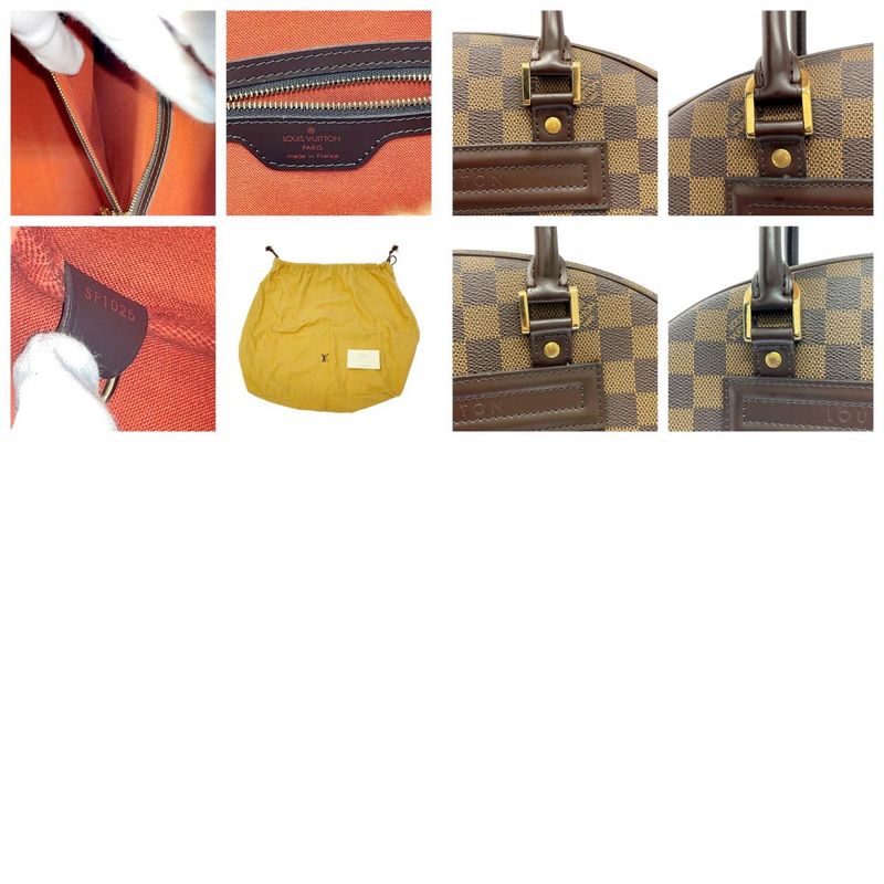 Louis Vuitton N41455 Damier Canvas Nolita Handbag Brown 353906 Handbag