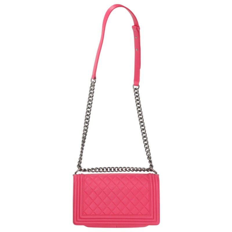 Chanel Boy Chanel 25 Lambskin Chain Shoulder Bag Women 25