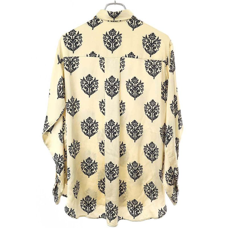 Celine by Phoebe Philo 13aw Silk Blouse Shirt 2 0p13 4782 Beige 34