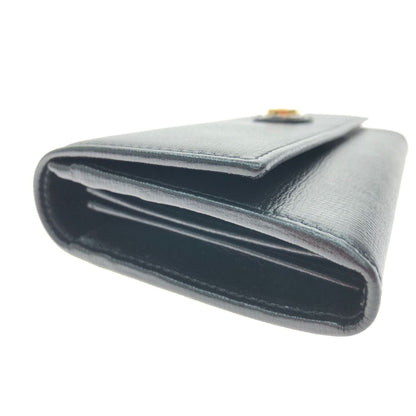 Gucci Women's Long Wallet Interlocking G Marina Leather 598531 Black