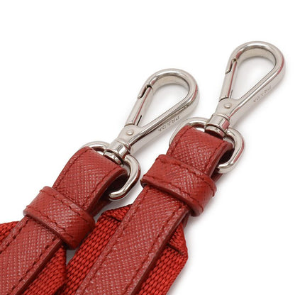 Prada Triangle Logo Lip Pattern Lip Tote Bag 2WAY Shoulder Bag Shoulder Nylon