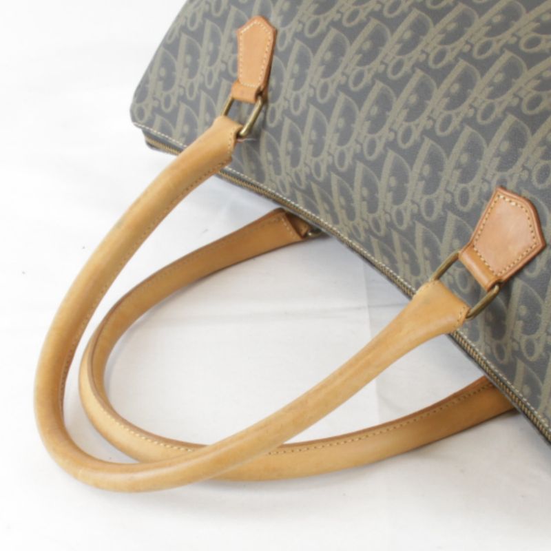 Christian Dior Trotter Boston Bag Monogram Canvas Ladies