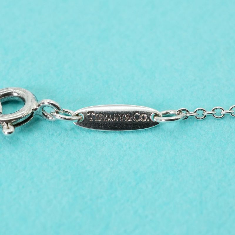 16mm (0.63in) Tiffany & Co 2P Diamond Open Heart Necklace 25-478