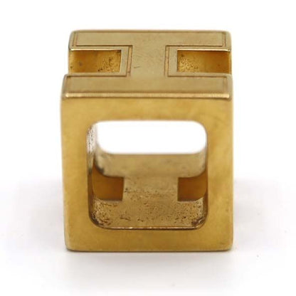 Hermes Top H Cube Pink Necklace Top Gold Color Accessories M176