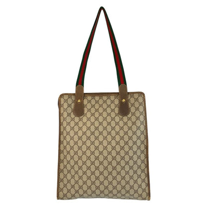Gucci Vintage Sherry Line Old Gucci GG Supreme Canvas Tote Bag Shoulder Bag