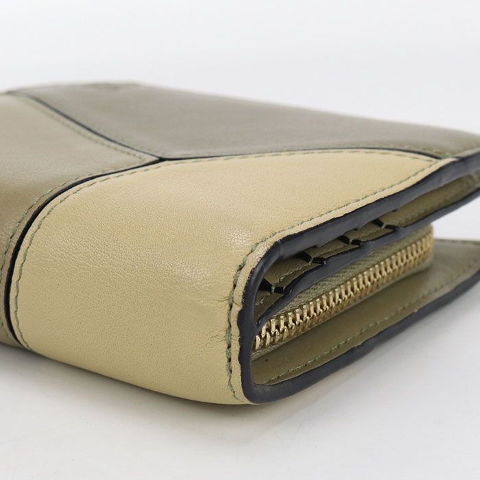 Loewe Compact Zip Wallet Puzzle C510z41x01 Bifold Wallet Leather Women