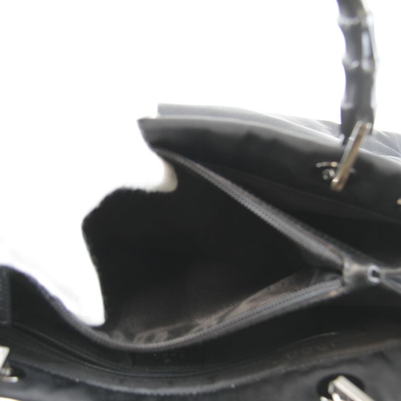 Gucci 002-1016-002865 Shoulder Bag 2way Tote Bag Nylon/bamboo Ladies