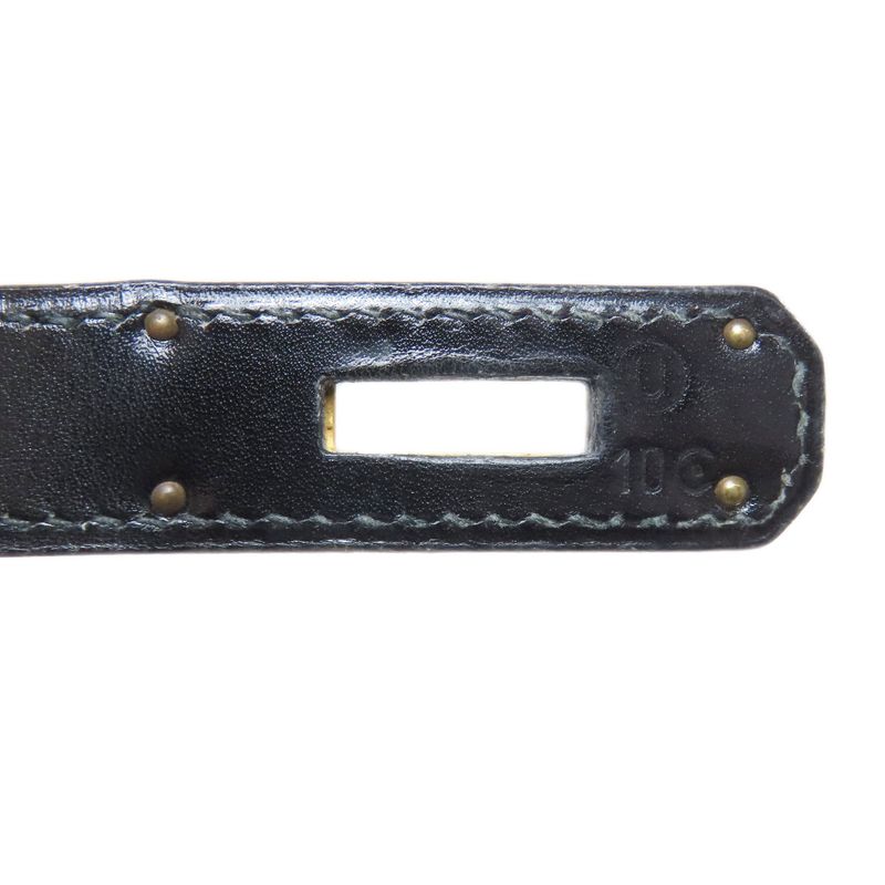 Hermes Kelly 28 Internal Stitching Gold Hardware Handbag Box Calf Women