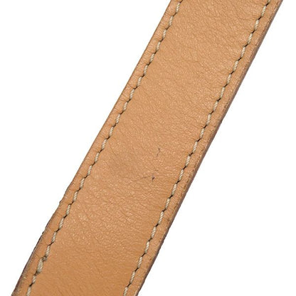 Celine Shoulder Bag Macadam PVC Leather Brown Gold Hardware Brown