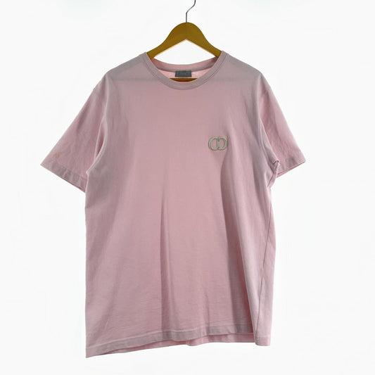Christian Dior T-Shirt One Point Logo Size Ⅼ Pink