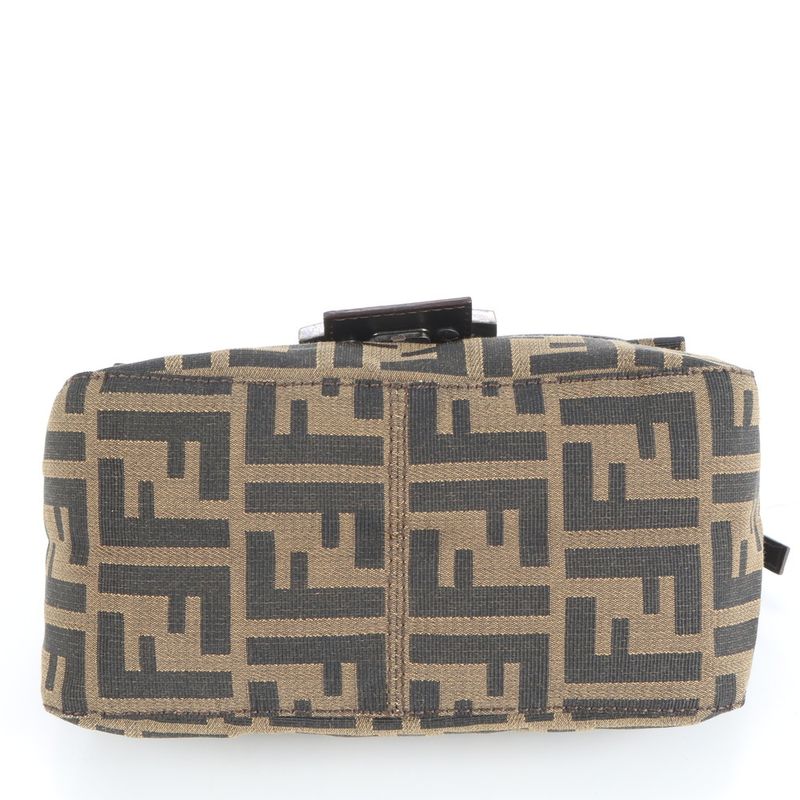 Fendi Zucca Mamma Bucket Baguette Leather Shoulder Bag Shoulder One Shoulder