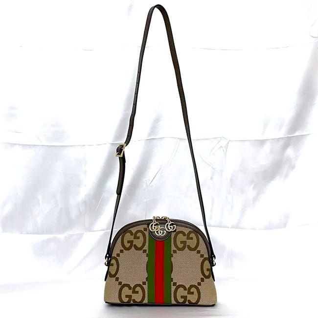 Gucci Shoulder Bag Beige Brown Sherry Marmont