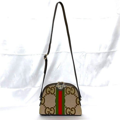 Gucci Shoulder Bag Beige Brown Sherry Marmont
