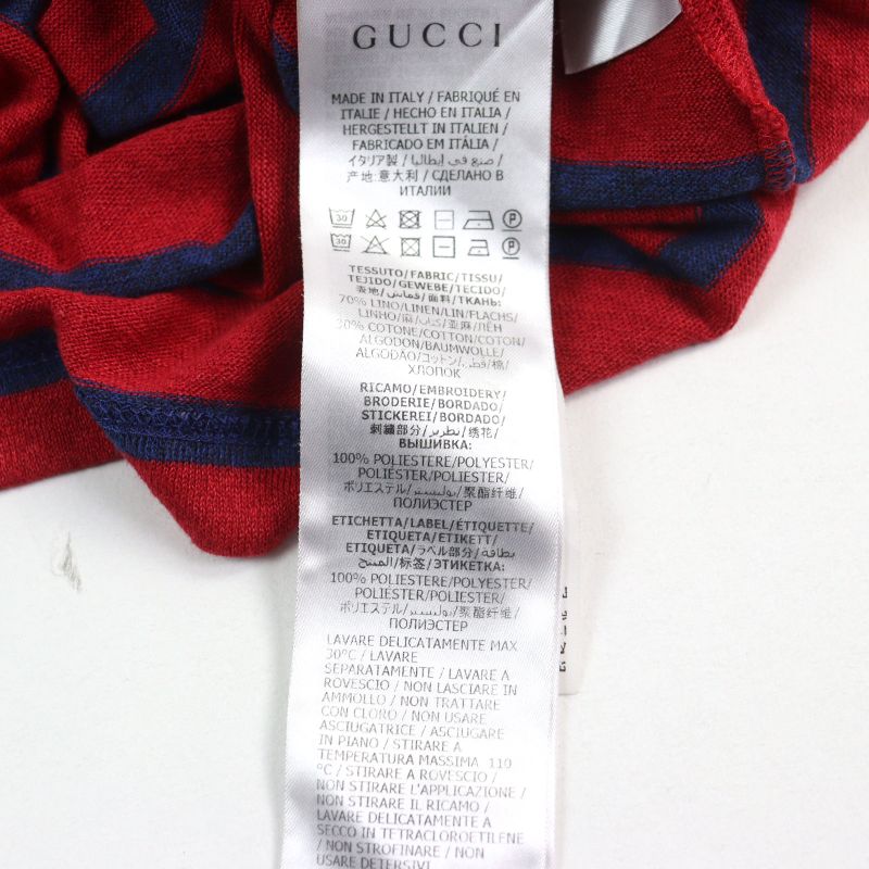 Gucci X Disney Gucci X Disney 598971 70% Linen With Mickey Patch Logo Tag Crew