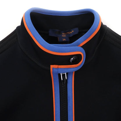 Louis Vuitton 23SS Vivid Trim Long Sleeve Top Cropped Top Black 34 Made In