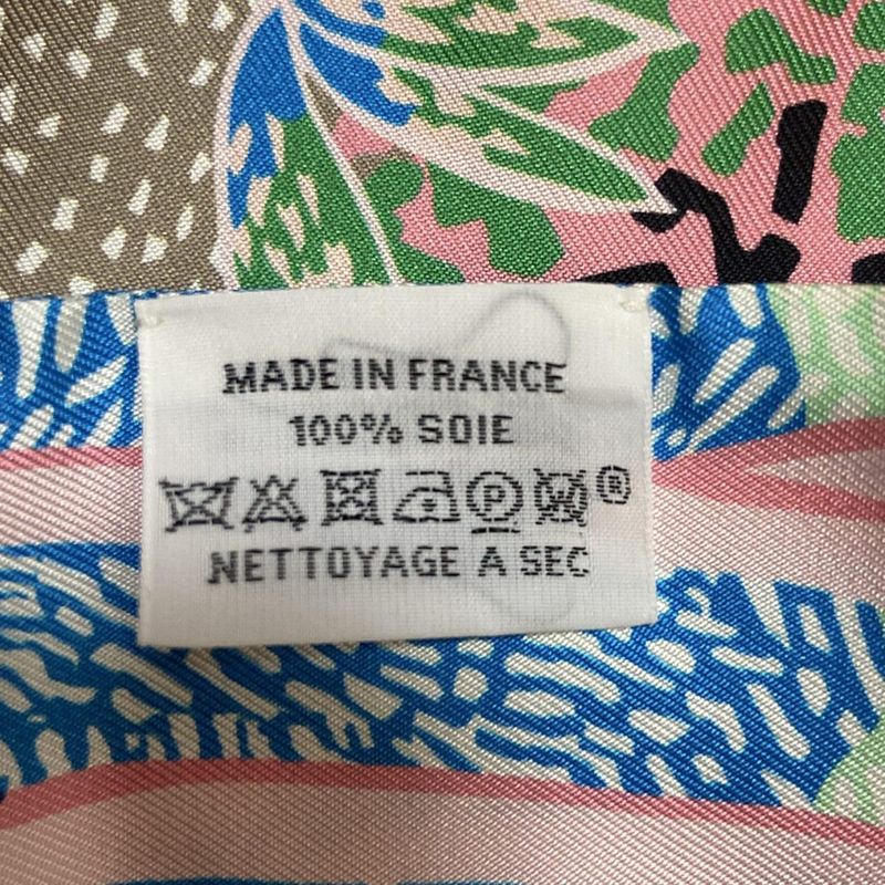 Hermes Scarf Twillie Pink And Multi Ribbon Scarf / Canine