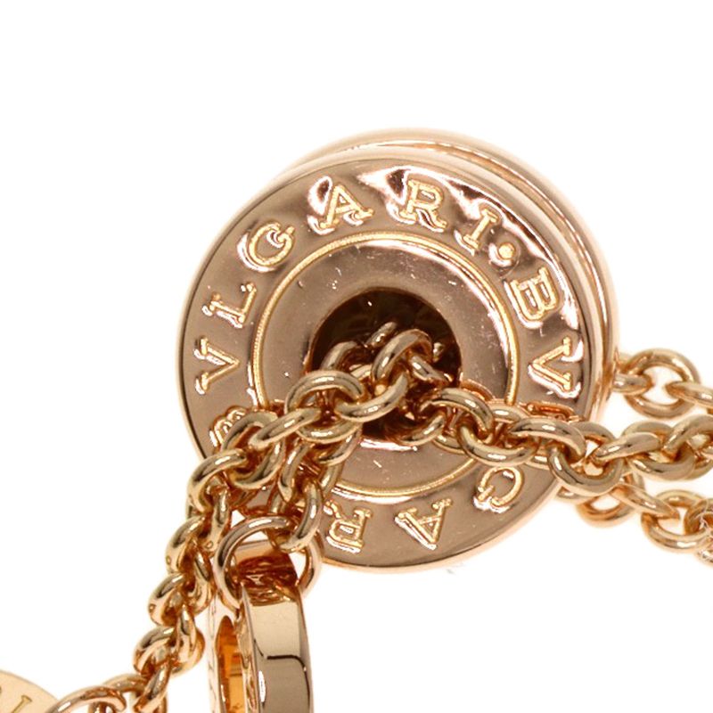 Bvlgari B-zero1 Bee Zero One Element Diamond White Ceramic Necklace 18K Pink