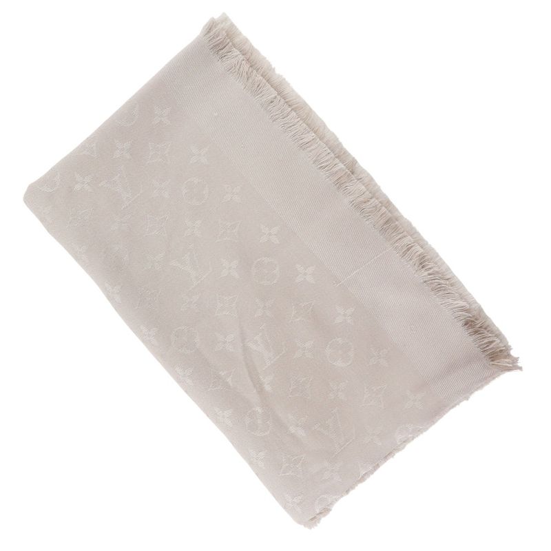 Louis Vuitton Shawl Monogram M71336 Silk Glaze Is0137 Women's Stole