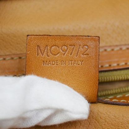 Celine Handbag Macadam Pattern Leather PVC Brown 64ka850