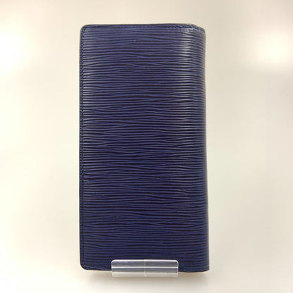 Louis Vuitton Epi Portefeuille Brother Bifold Long Wallet M81371 Navy