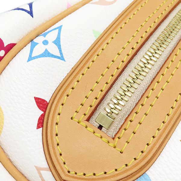 Louis Vuitton Handbag Priscilla Monogram Multicolor Bronze Gold Hardware White