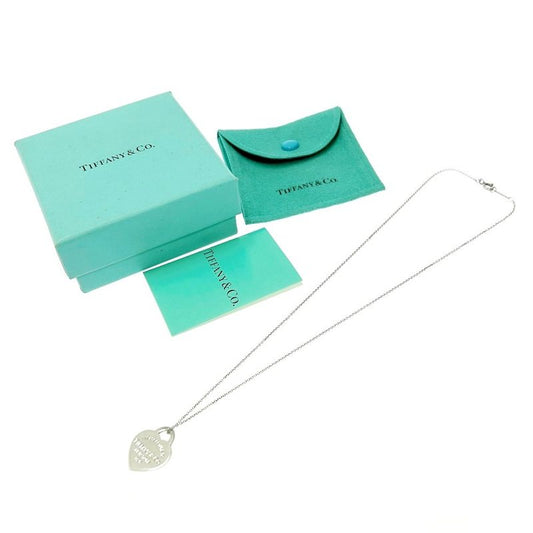 Tiffany & Co Silver Return to Heart Tag Necklace 3.4g 925 Engraved 434814