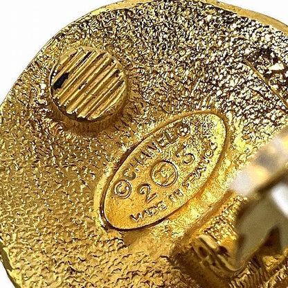 Chanel Lion Motif Branded Accessories Earrings Ladies