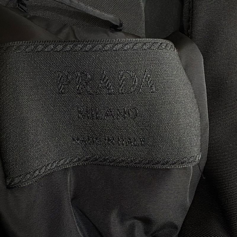 Prada Coat Size 40 M Women - Black Long Sleeves Cotton Retractable Hood