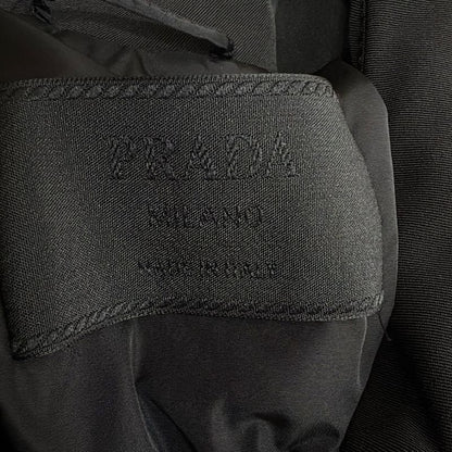 Prada Coat Size 40 M Women - Black Long Sleeves Cotton Retractable Hood