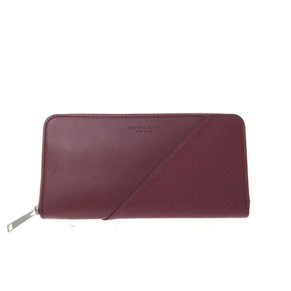 Bottega Veneta Round Zipper Long Wallet Marco Polo Matte Calf