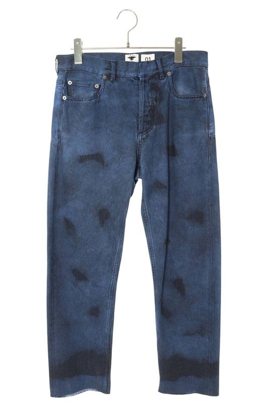 Christian Dior 042p01a3738 Boyfriend Cut-off Denim Pants Women 34