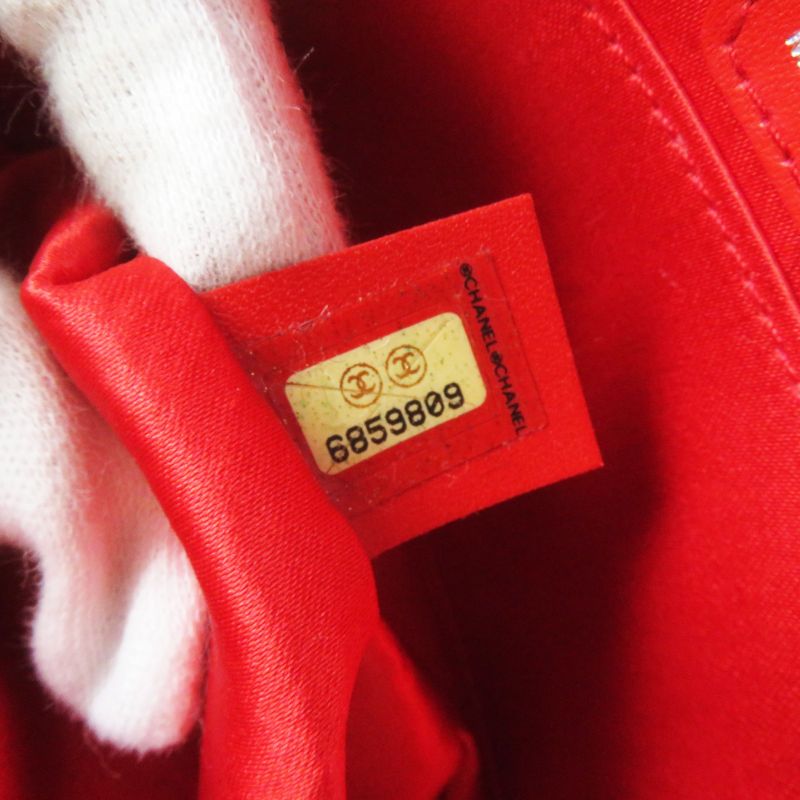 CHANEL 6859809 New Travel Line Nylon Round Shape Round Pouch Red With Box Made