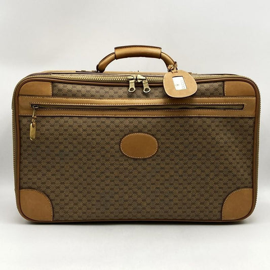 Gucci Old Gucci 011 067 0504 Micro GG Sherry Line Travel Bag Trunk Case
