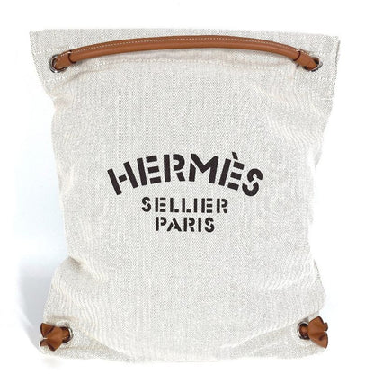 Hermes Backpack Sac Aline MM Sac Aline MM Toile Chevron Beige