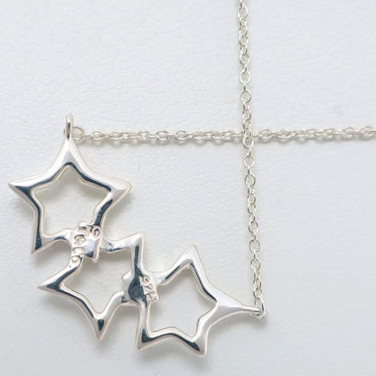 Tiffany & Co Triple Star 925 Silver Ladies 2.5g Necklace