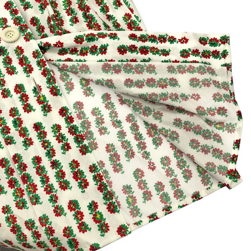 Yves Saint Laurent Flower Print Set Up Suit White 36