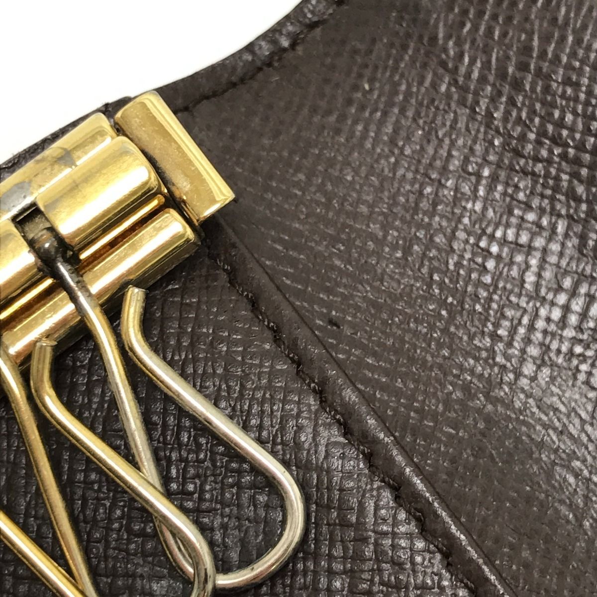 Louis Vuitton Key Case Damier Multicles 4 with Initials