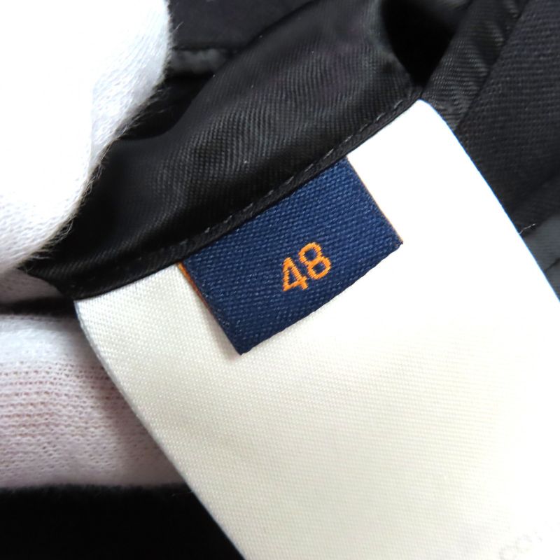 Louis Vuitton 23AW Wool Monogram Allover Pattern Single Tailored Jacket Black