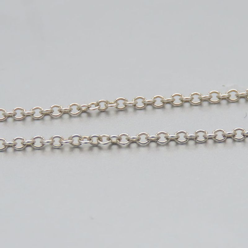 Tiffany & Co Necklace Atlas Open Medallion 925 Silver Approx 3.8g Silver